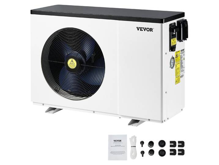 Pompe à chaleur électrique pour piscines VEVOR\, puissance de chauffage de 2\,51 à 11\,38 kW\, changement de fréquence à économie d'énergie\, pour chauffer et refroidir les chauffe-eau de piscine