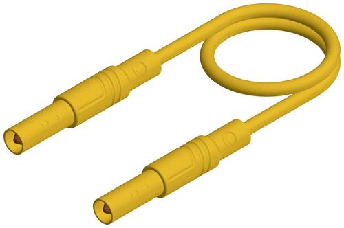 Hirschmann Test & Measurement MLS GG 100/1 ge Sicherheits-Messleitung Lamellenstecker 4mm Lamellenstecker 4mm 1.00m Gelb 1St.