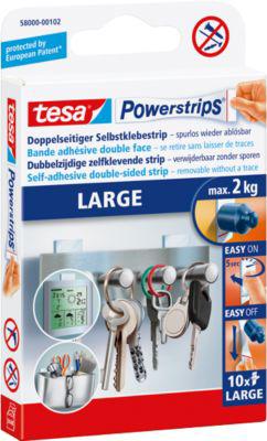 tesa® Powerstrips Large, 2 kg Haltekraft je Strip, 10 Stück