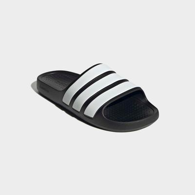Badesandale ADIDAS SPORTSWEAR "FLOW ADILETTE", Damen, Gr. 43, schwarz-weiß (core schwarz, ftwr weiß, core schwarz), Synthetik, Schuhe, Badelatschen