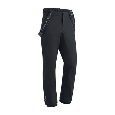 Skihose MAIER SPORTS "Copper slim", Herren, Gr. 25, Kurzgrößen, schwarz, 100% Polyester, Hosen Skihose, Herren Schneehose mit Hosenträgern, wind/wasserdicht, Slim Fit