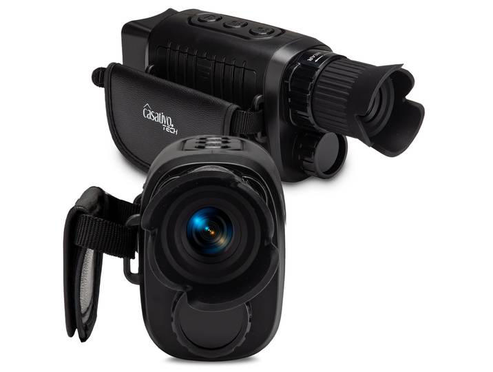 Monokulares Infrarot Nachtsichtgerät, Sicht bis 100m, 2k Videoaufnahmen, 5-fach Zoom