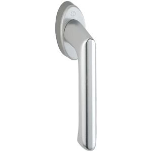 Hoppe-AG Fenstergriff Brest 10761081 Secustik, 32-42 mm Stiftlänge, Metall, silber
