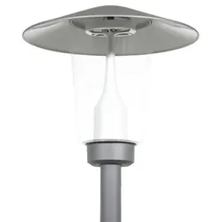 Siteco 5XA5235LF14H Pilzleuchte iQMastleuchte,Modul 540 iQ-SR,LED, 1.530lm740,EVG iQ,PMMA,direkt,Aufsatz