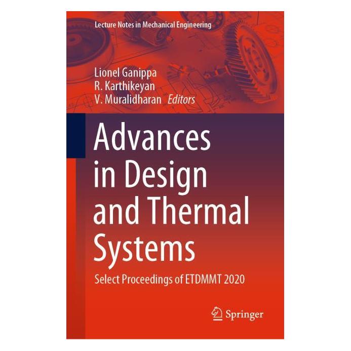 Springer Advances in Design and Thermal Systems (Englisch, Hardcover, R Karthikeyan, R Lionel Ganippa, V Muralidharan) (67045597)