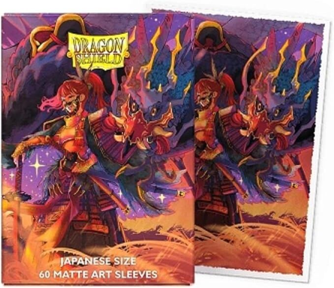 Dragon Shield The Fallen Japanese Size Matte Art Sleeves for Card Games - 60 Sleeves, 59 x 86 mm, Matte Art Finish, Lennies Toys