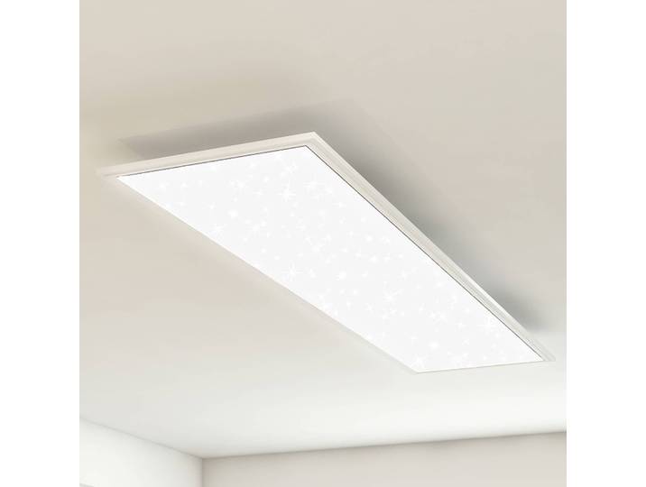 Briloner LED Panel Pallas, dimmbar, weiß / opal, für Wohn- / Esszimmer, Kunststoff, Modern, LED Deckenleuchte