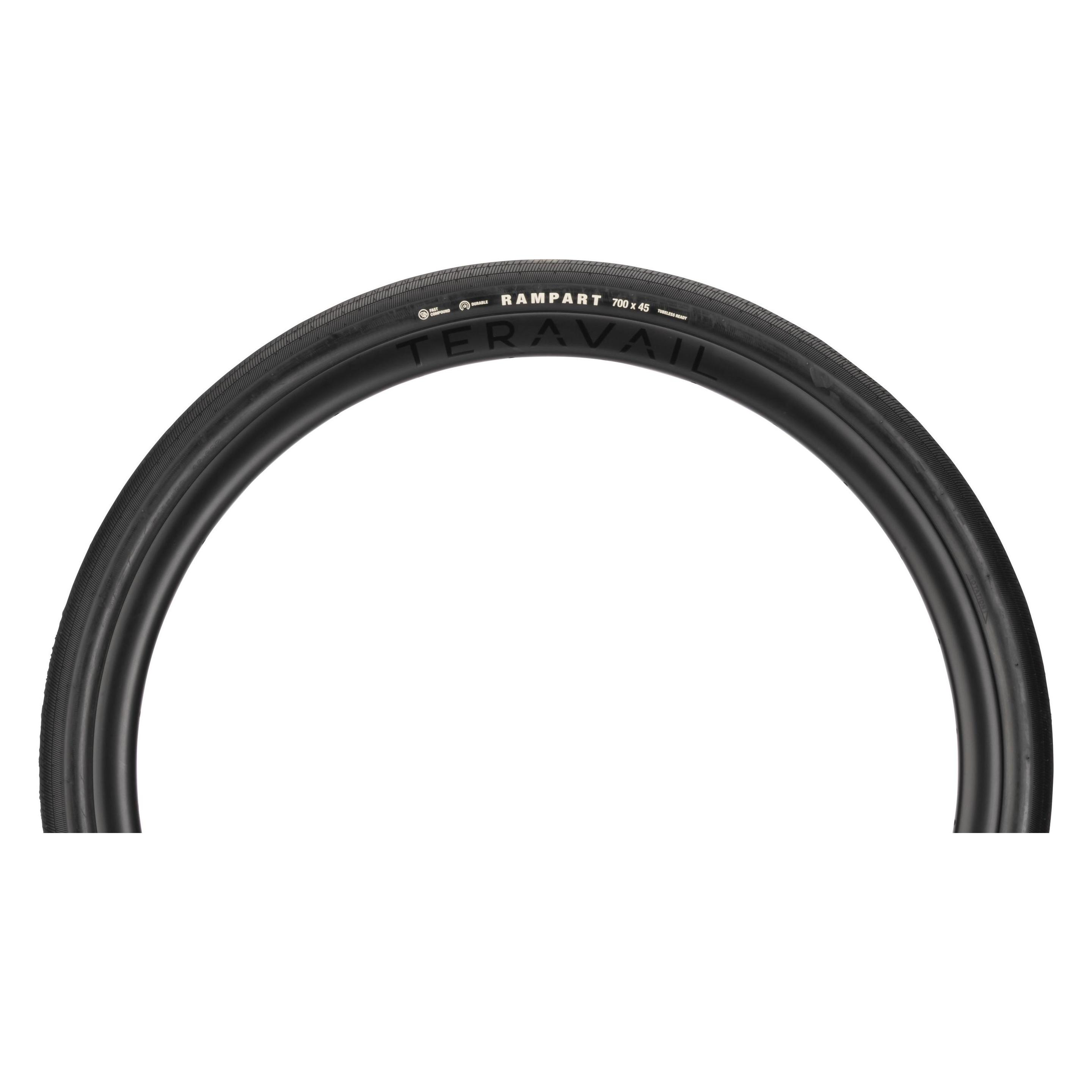 Teravail Rampart Durable Faltreifen, 700x45C, 45-622, Fast Compound, Tubeless, black (45-622) (66486834)