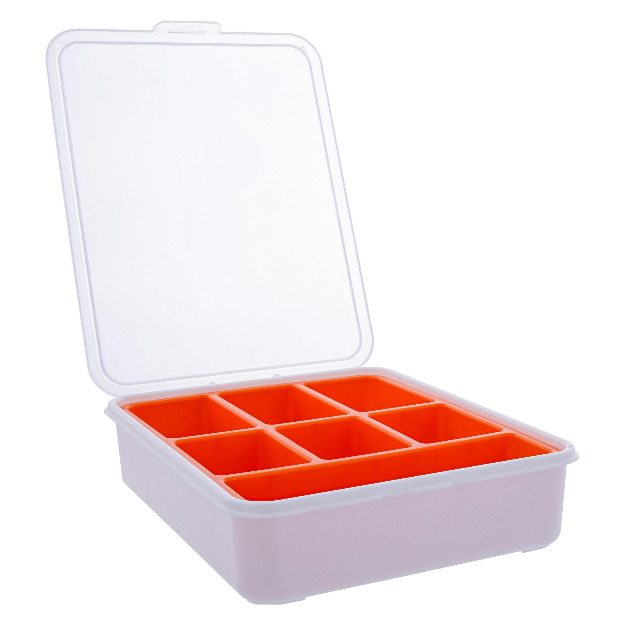 InLine Kleinteilebox, 7 Fächer, Abmessungen: 180x140x40mm, orange (43009G)