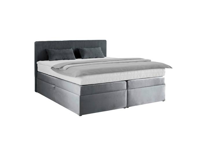 Boxspringbett Rossa in Dunkelgrau ca. 180x200cm