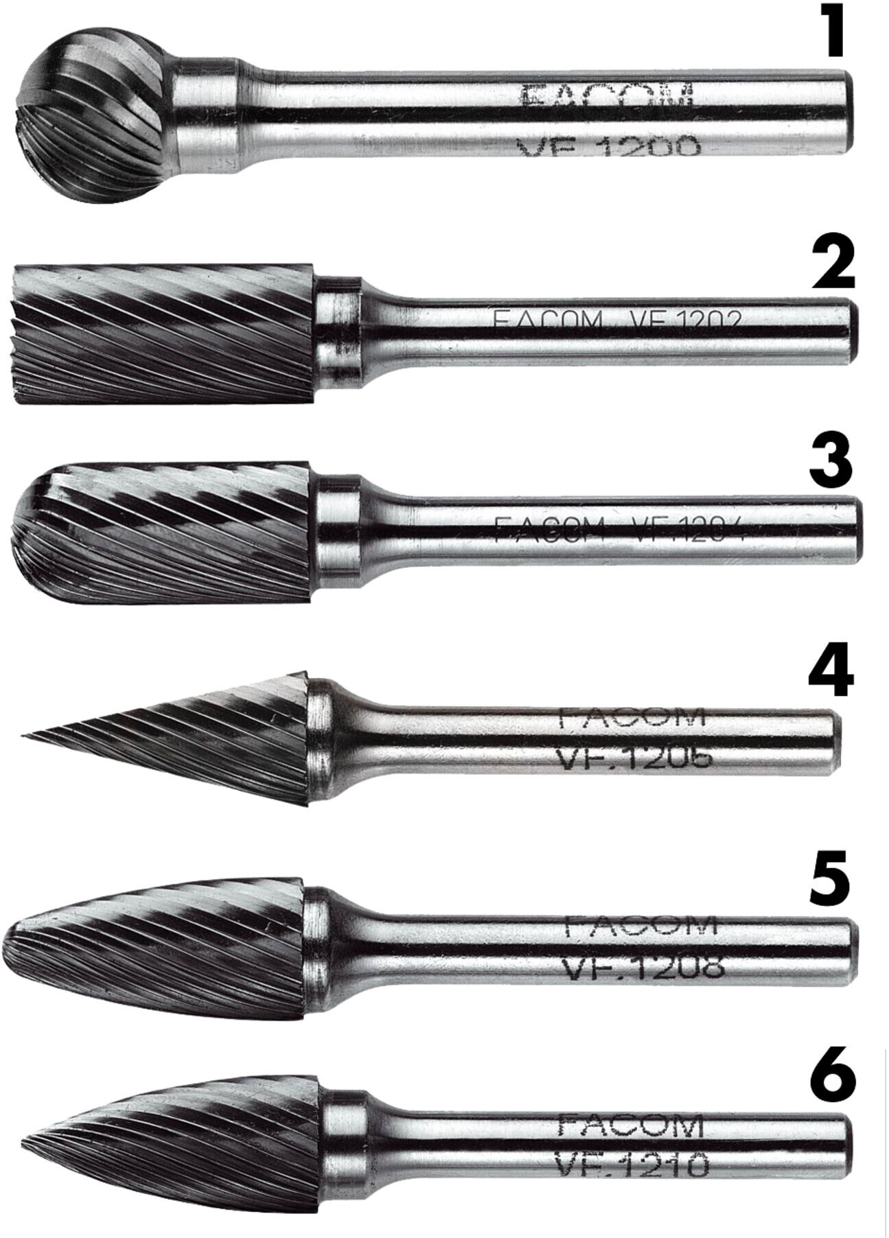 Facom Hartmetallfräser 6 mm kegelförmig (VFA.610)