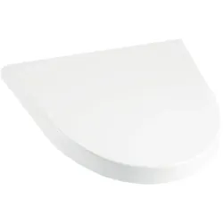 Geberit Flow Urinaldeckel 575905000 Scharniere Edelstahl verchromt, mit Absenkautomatik, weiß