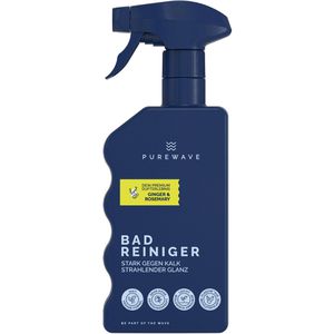 PUREWAVE Badreiniger Ginger & Rosemary, Kalkreiniger, aus pflanzlichen Tensiden, Spray 500 ml