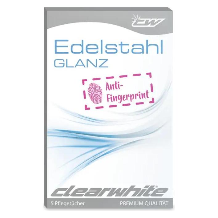 ClearWhite Edelstahlpflegetücher (5 Stk.) (Clearwhite)