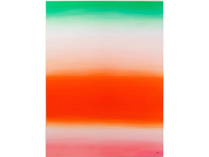 Leinwandbild KARE DESIGN Leinwandbild Tendency Blush , weiss (farbe bild(er): grün, weiß, rot), B:120cm H:160cm T:3,5cm, Bilder, Leinwandbild