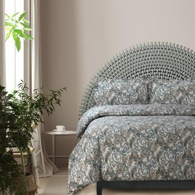 Tribeca Living 170-GSM Cozy Cotton Flannel Printed Oversized Duvet Cover Set