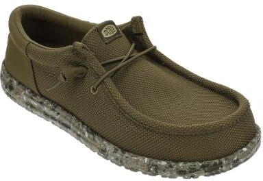 Hey Dude Wally Funk Mesh Field Camo (Men's) Casual Shoes in Dark Olive, Size 11 M, Synthetic/Textile