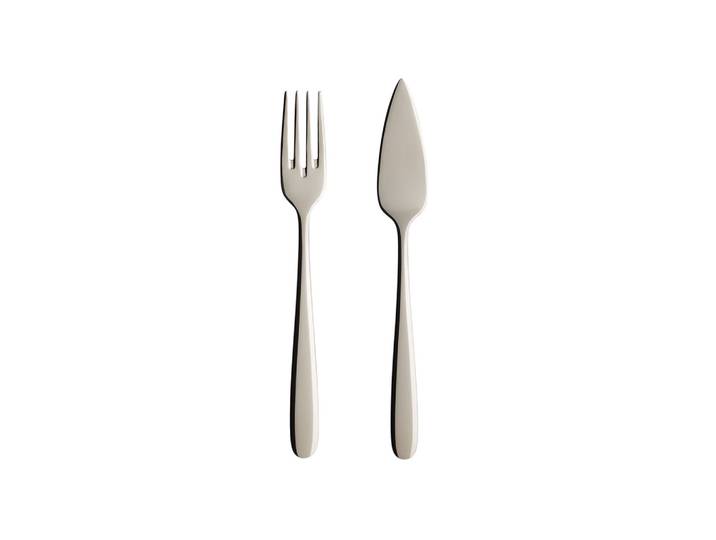 Fischbesteck VILLEROY & BOCH Fischbesteck Daily Line silber , silber, 2, Essbesteck-Sets, Fischbesteck, Spülmaschinenfest