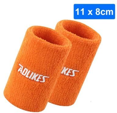 Uplift Treasures AOLIKES Sports Wrist Sweatbands Moisture Wicking Wristbands Pair 11cm orange