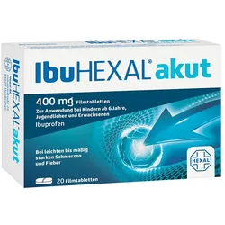 IbuHEXAL® akut 400 mg - Ihr Ibuprofen für die Hausapotheke 20 St