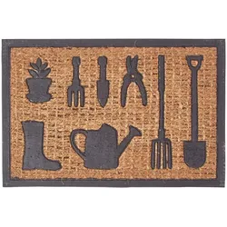 FUSSMATTE Garden Tools, Kokos & Gummi 40/60 cm