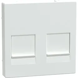 Merten Zentralplatte 2f.akws/gl für Modular-Jack MEG4562-0325