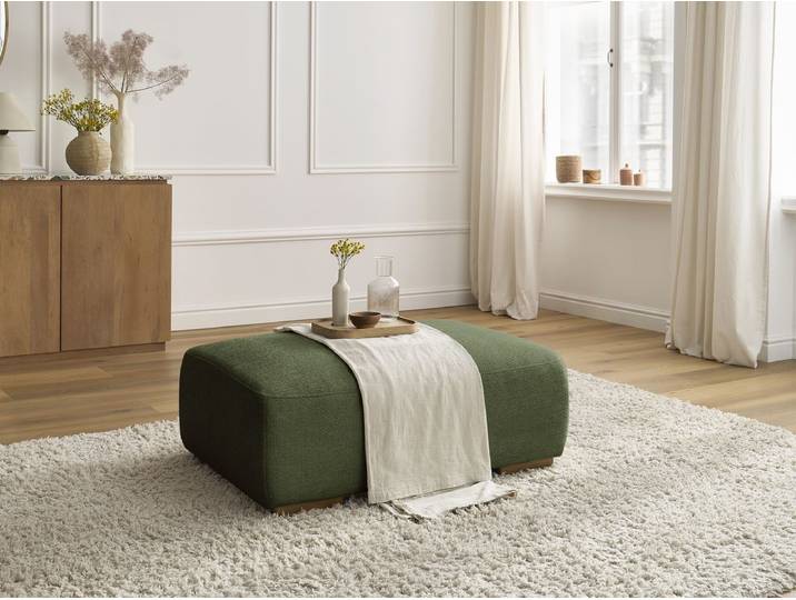 Pouf SIDONIE tissu chiné