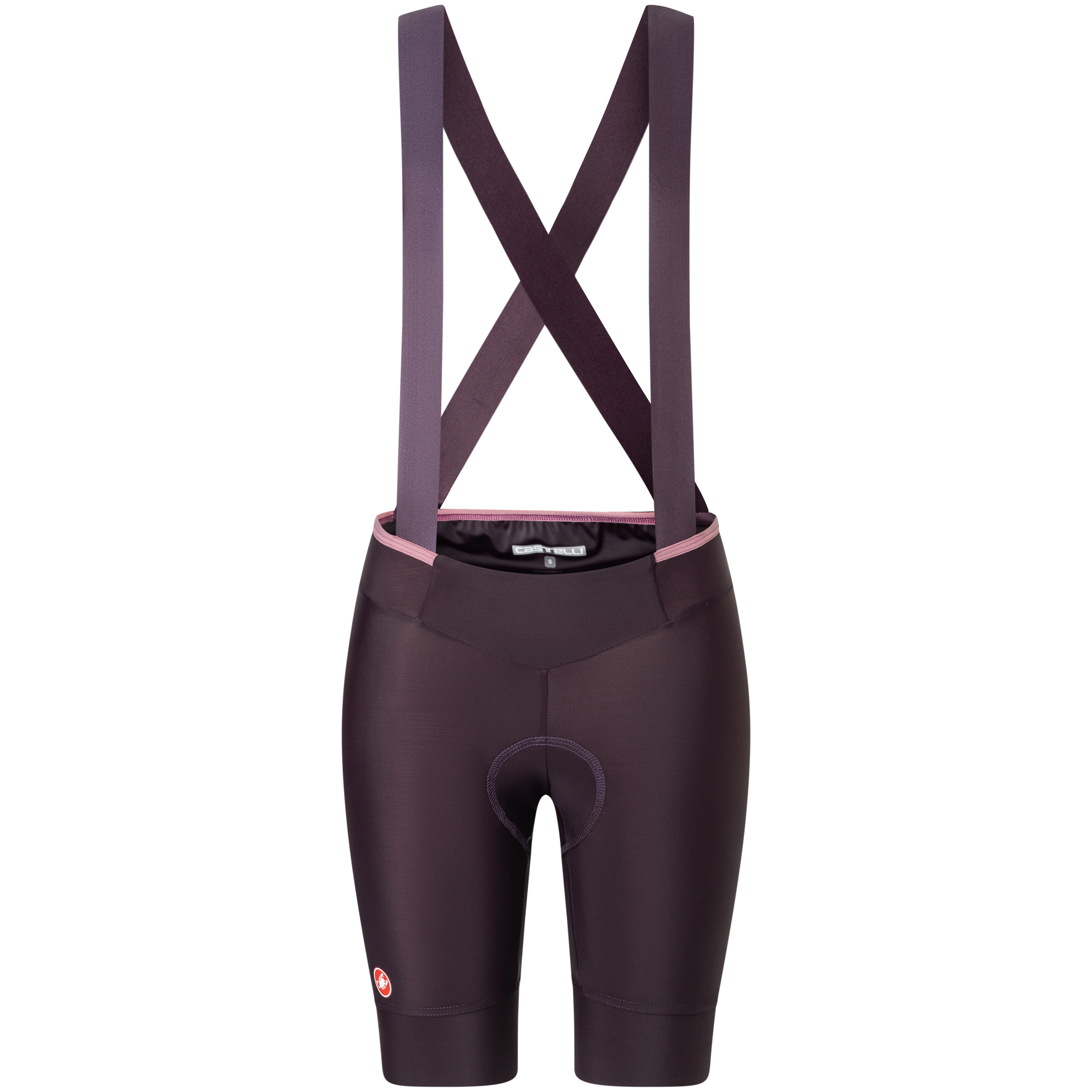 Castelli Prima 2 DT Bib kurz Damen Fahrradhose lila Größe XS Rennrad Elastisch