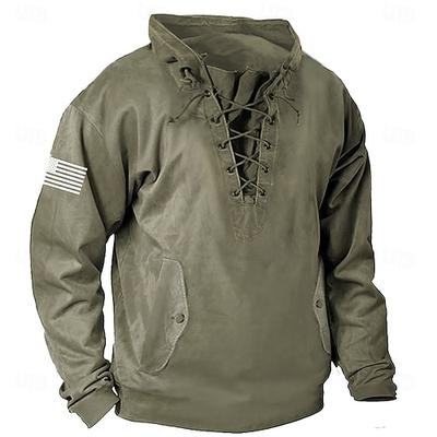 US Amerika 250 Jahr Jubiläum Herren Nationalflagge Sweatshirt Langarm Sweatshirt Rundhals Lässig 3D Druck Urlaub Frühling Herbst
