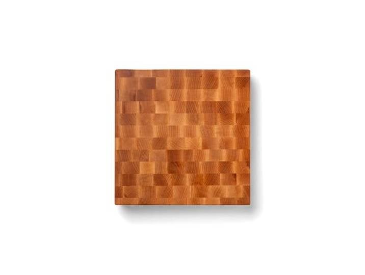 Boos Block Hackbrett Holz - 38 x 38 x 7,5 cm - Schneidebrett Stirnholz Extra Dick - Nordamerikanisches Ahorn-Hartholz - Hirnholz-Schneidebrett - Holz-Hackblock - Großes Schneidebrett