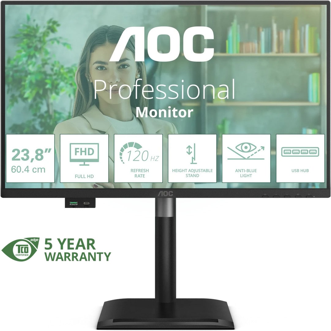 AOC 24P4U 23.8 Zoll Full HD IPS Panel 16:9 120 Hz Monitor