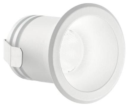 IdealLux 244808 VIRUS inbouwspot voor buiten, LED, 3W, 210lm, 3000K, IP20, wit