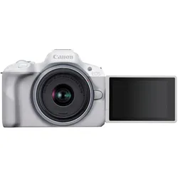 Canon EOS R50 Kit (18 - 45 mm, 24.20 Mpx, APS-C / DX), Kamera, Weiss