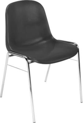 Nowy Styl Formschalenstuhl Beta, stapelbar, desinfektionsmittelbeständig, Sitzhöhe 460 mm, anthrazit