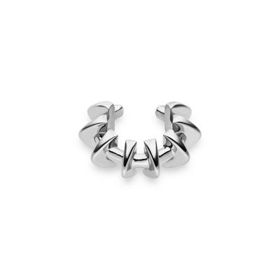 Ohrklemme LIEBESKIND BERLIN "Spikes, Earcuff", silber (edelstahlfarben), Ohrringe, Damen, Edelstahl