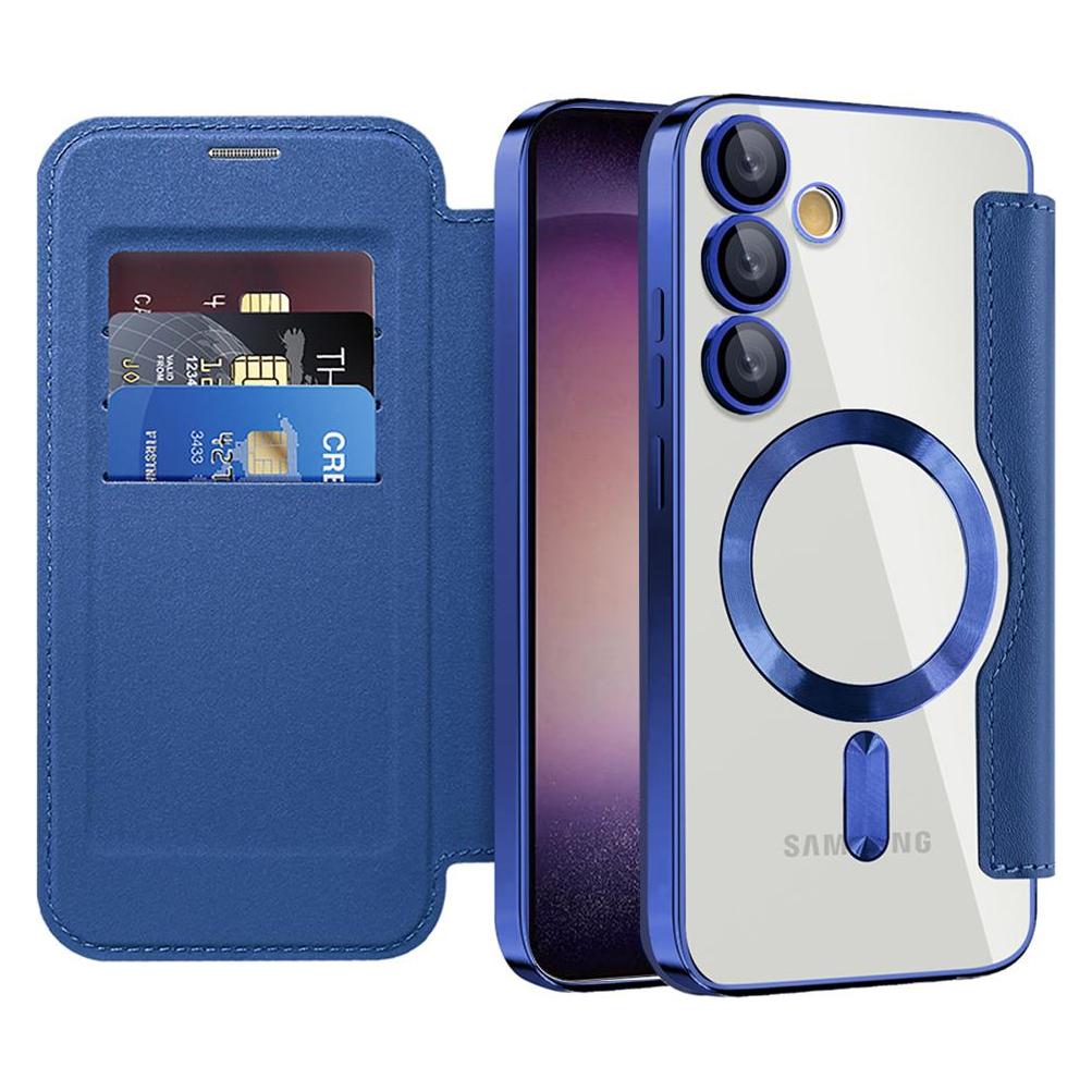 Techsuit - SmartMag Book Case - Samsung Galaxy S23 Plus - Blue (Samsung Galaxy S23+) (59433328)