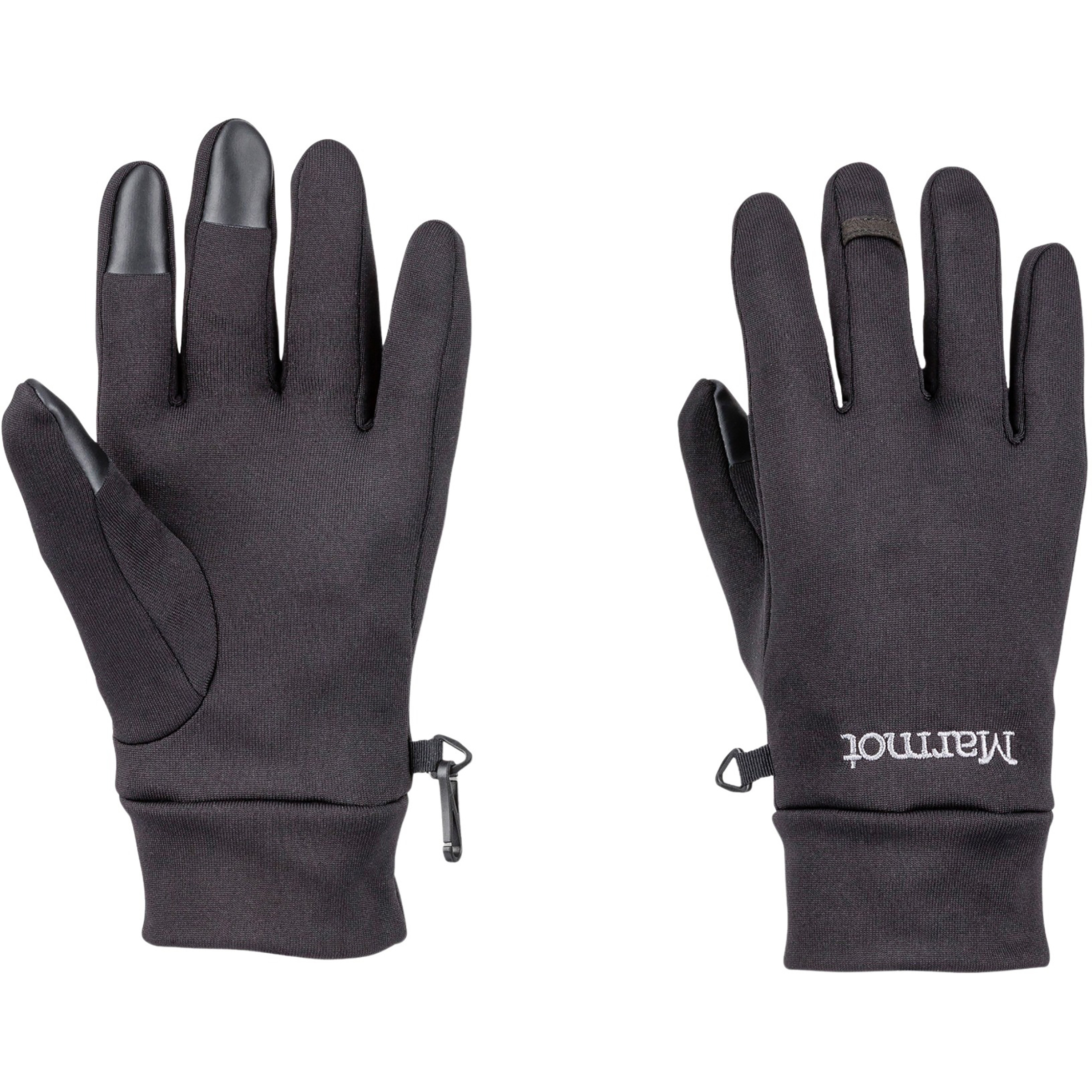 Marmot Power Stretch Connect Fingerhandschuhe schwarz Größe L Trekking Widerstandsfähig Polartec