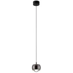 Nova Luce LED-Pendelleuchte Conga Alu, Eisen, Stahl & Metall Silber Chrom