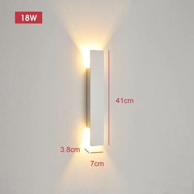 Inspire Curations AeroBeam 18W Waterproof LED Wall Light For Modern Indoor And Outdoor Spaces 40cm White Body 18w Outdoor