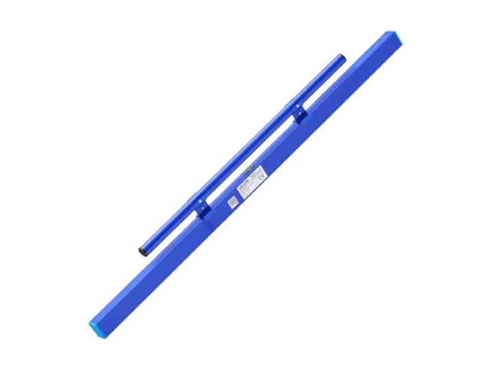 VEVOR Règle à Béton Manuelle 1200 mm Règle de Nivellement en Alliage d'Alu Outil de Nivellement pour Trottoirs\, Terrasses et Sols de Garage\, avec Niveau à Bulle Intégré\, Finition Thermolaquée\, Bleu