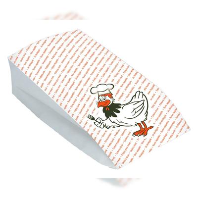 VEPATIM 100x Hähnchenbeutel Warmhaltebeutel MAXI 15+8x30 cm 2-lagig