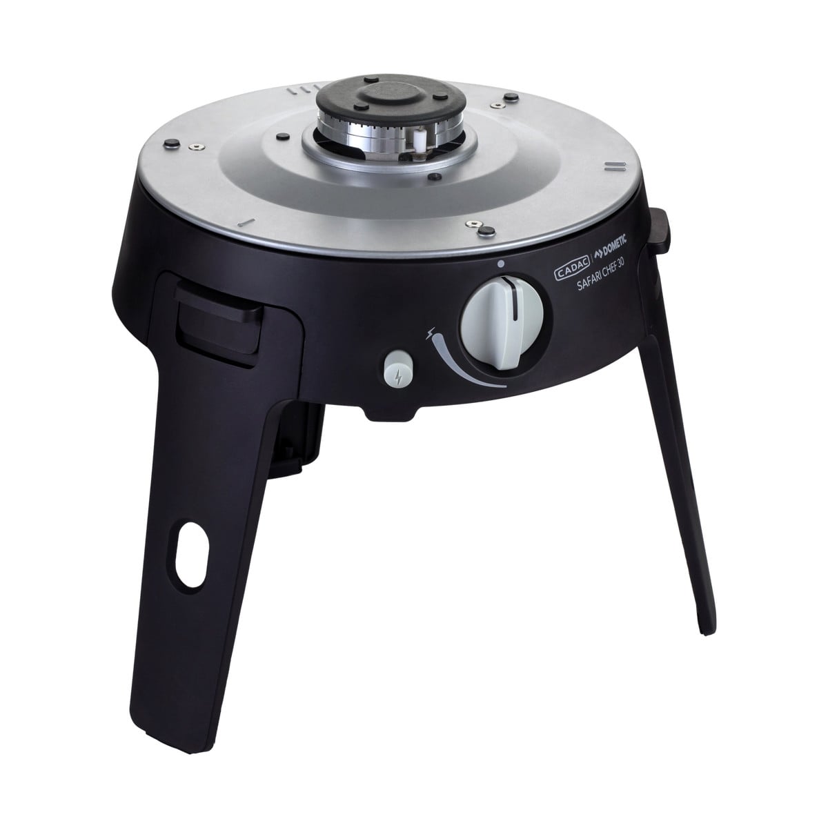 Cadac Safari Chef 30HP Combo Gasbarbeque 3-in-1 met pandrager en vetpan - Zwart