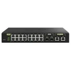 QNAP QSW-M2116P-2T2S (20 Ports), Netzwerk Switch, Schwarz