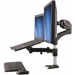 StarTech One Touch (Tisch, 27", 8 kg), Monitor Halterung, Silber, Schwarz