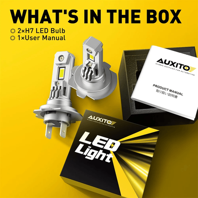 Inspire Essentials AUXITO H7 LED Headlight Bulbs 12V Canbus Error Free Conversion Kit For Cars AUXITO H7 LED Headlight Bulbs 12V Canbus Error Free Conversion Kit For Cars