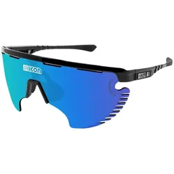 Scicon, Unisex, Sportbrille, brillen aerowing lamon scnpp black gloss (Black Gloss, Multimirror Blue), Mehrfarbig