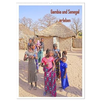 Gambia und Senegal erleben (Wandkalender 2027 DIN A2 hoch), CALVENDO Monatskalender