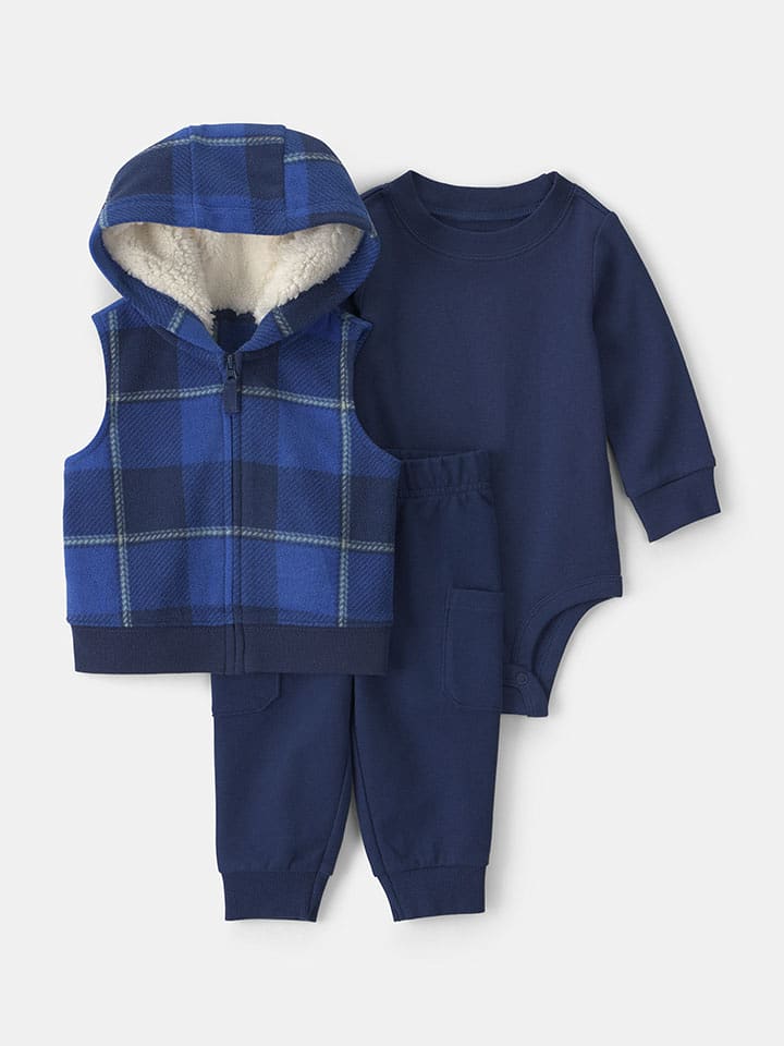 carter's 3tlg. Outfit in Dunkelblau - 80