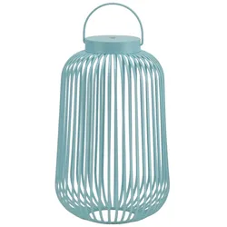 La Casa »Lunaro« LED Metalllaterne blau