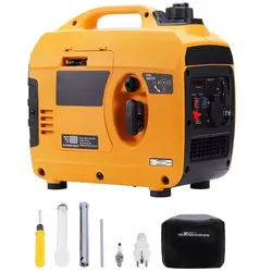 Orangefarbener 1200-W-Benzin-Inverter-Generator
